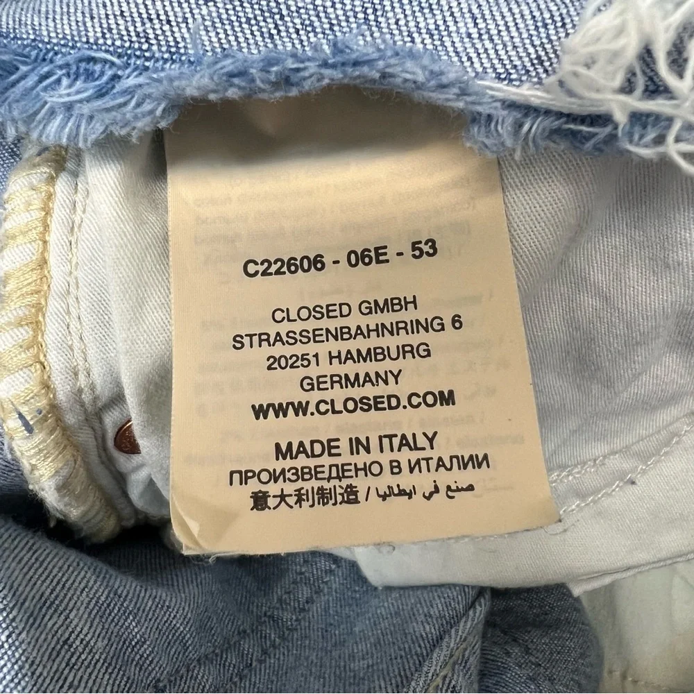 Closed distressed waist